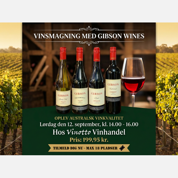 🍷 Gibson Wines Vinsmagning 🍷