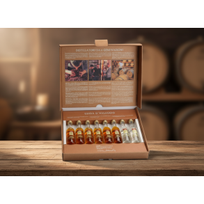 Grappa Assaggio (�ske med 8 sm� smageflasker)