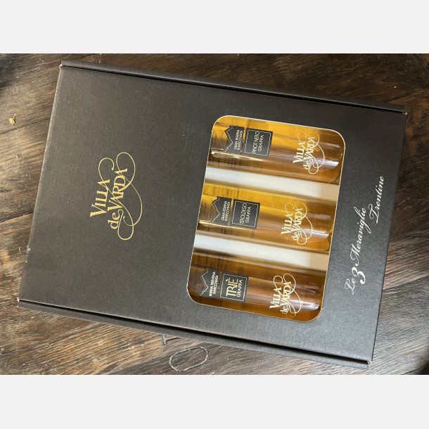 Grappa Maraviglia (ske med 3 smageflasker 20 cl.)